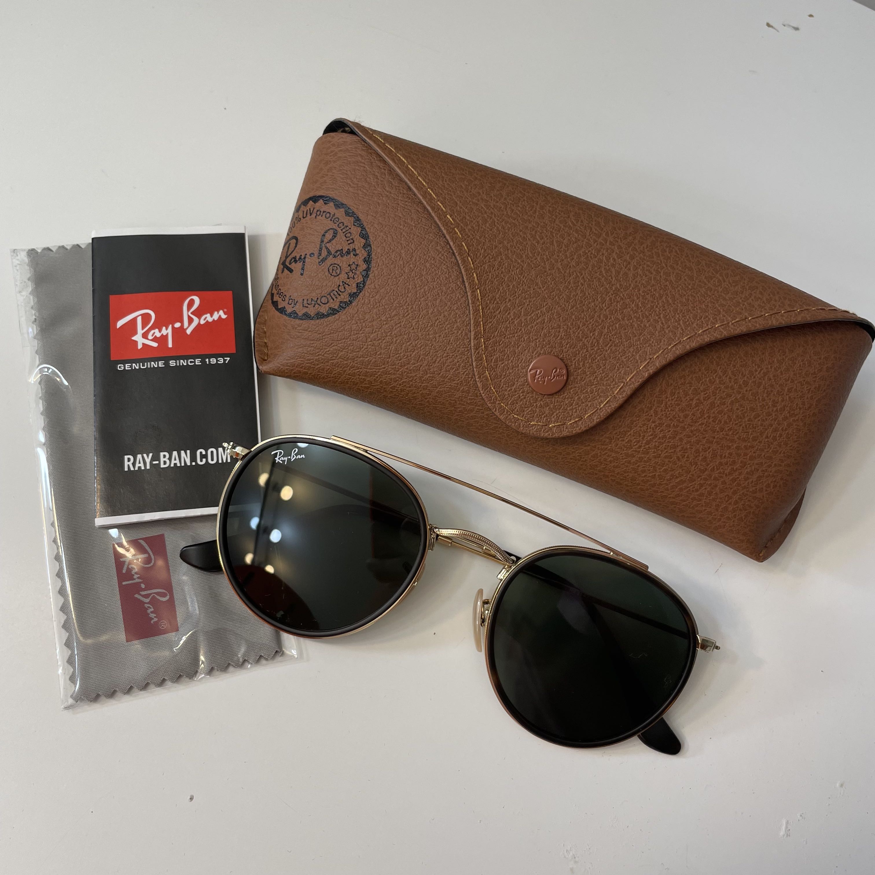 Rayban rb3047 black gold, Women's Fashion, Watches & Accessories ...