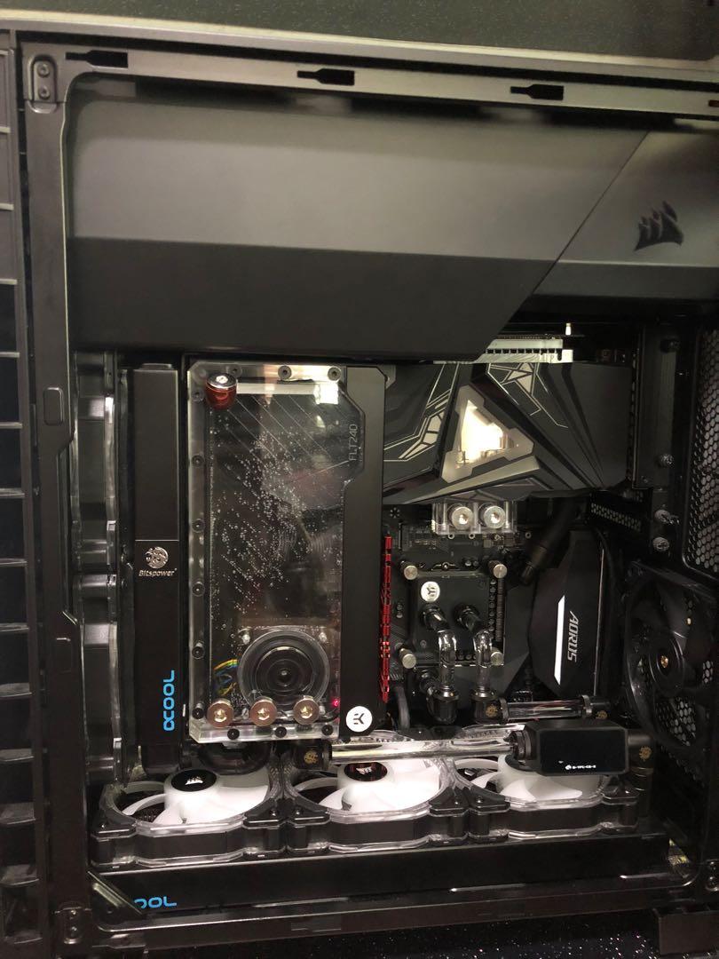 RTX 2080 Super Quick Swappable Compact all you need build 7700k successful delid 2 SSD Samsung 850 Pro Evo 500GB G.skill Ram 16GB