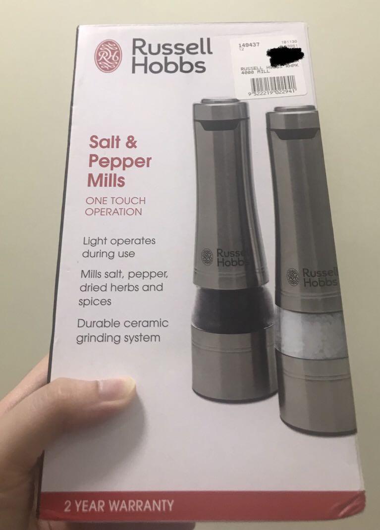 Russell Hobbs Salt & Pepper Mills / Grinder, Furniture & Home Living