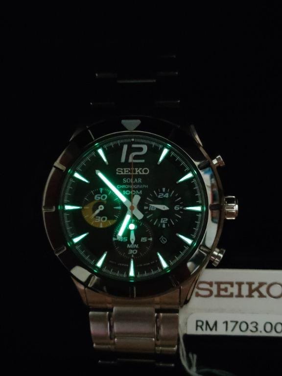 Seiko criteria solar chronograph shop