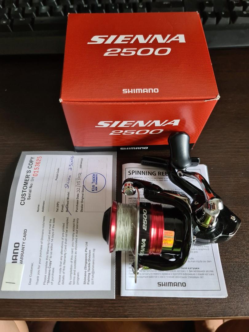 Shimano Sienna 2500 Spinning Reel and Exori light jigging 2 piece