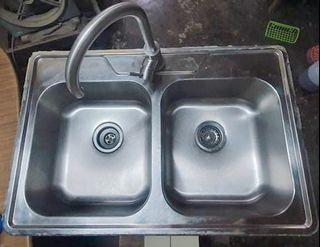 KKK Kitchen Sink Stainless Steel 18x16 inches, Furniture u0026 Home 