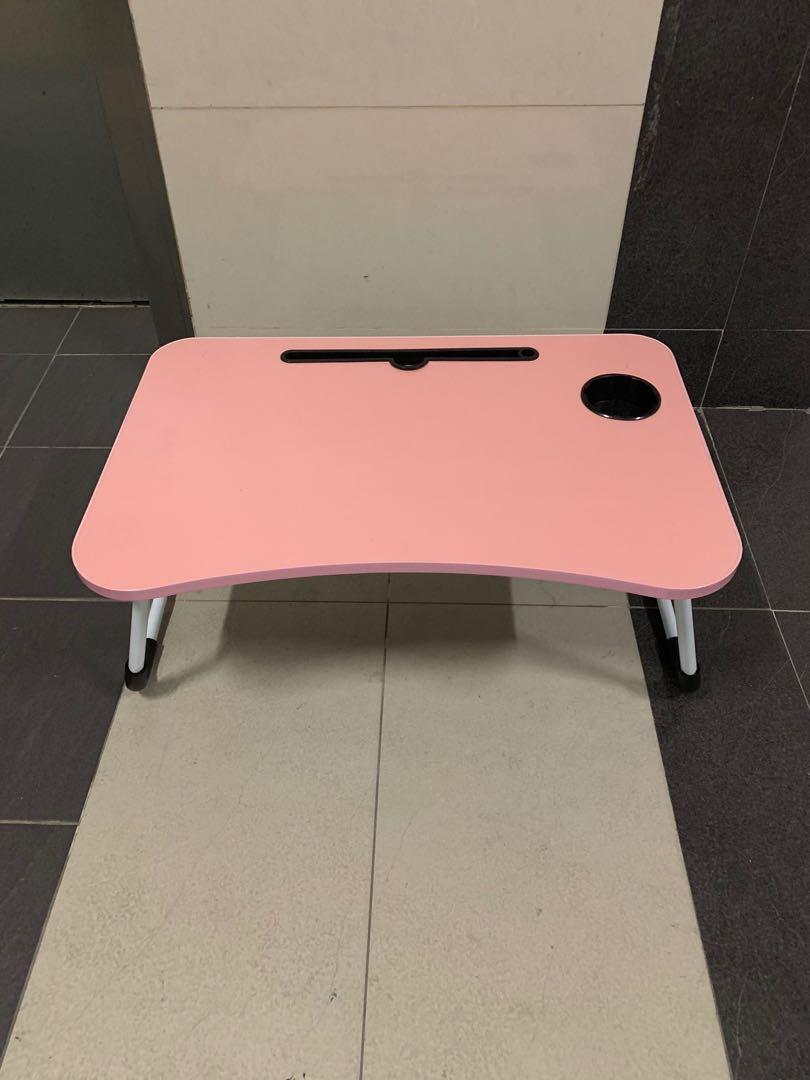 Solid Wood High Quality Foldable Table / Portable Laptop Desk PC Bed