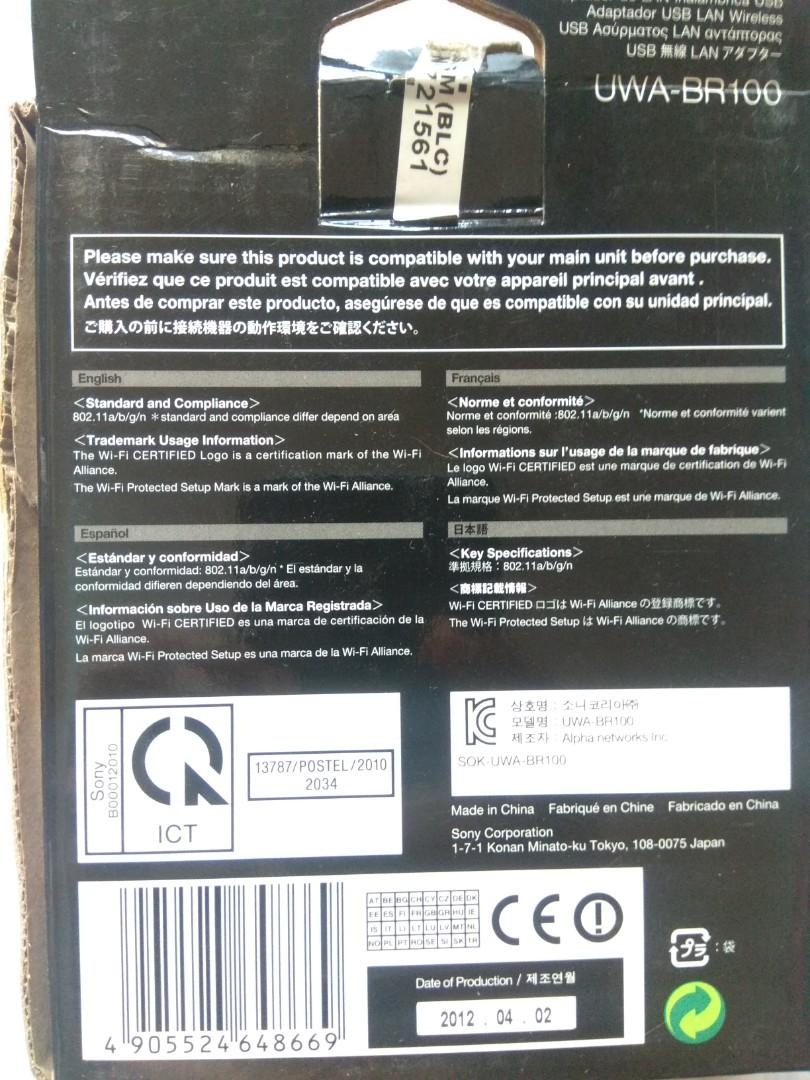 Sony Bravia Original Dongle Wireless LAN, TV & Home Appliances, TV