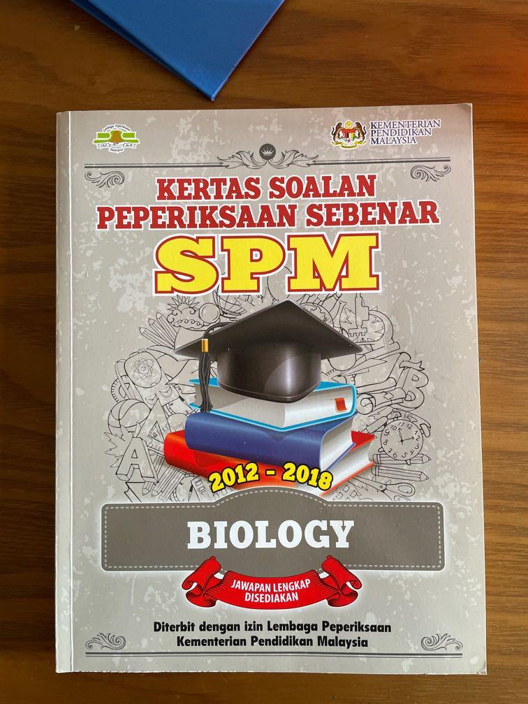 Spm Biology Past Year Papers 2012 2018 Books Stationery Books On Carousell