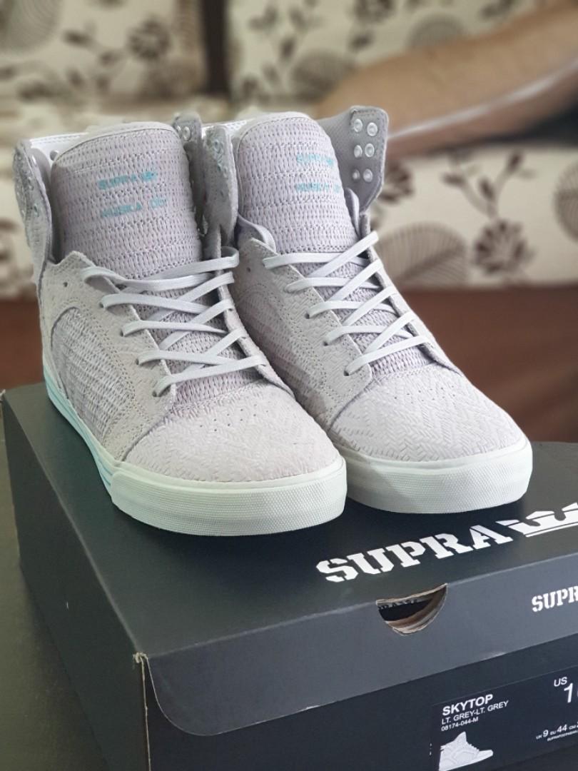 SUPRA Skytop LT Grey Lt Grey US10 RARE Men s Fashion Footwear