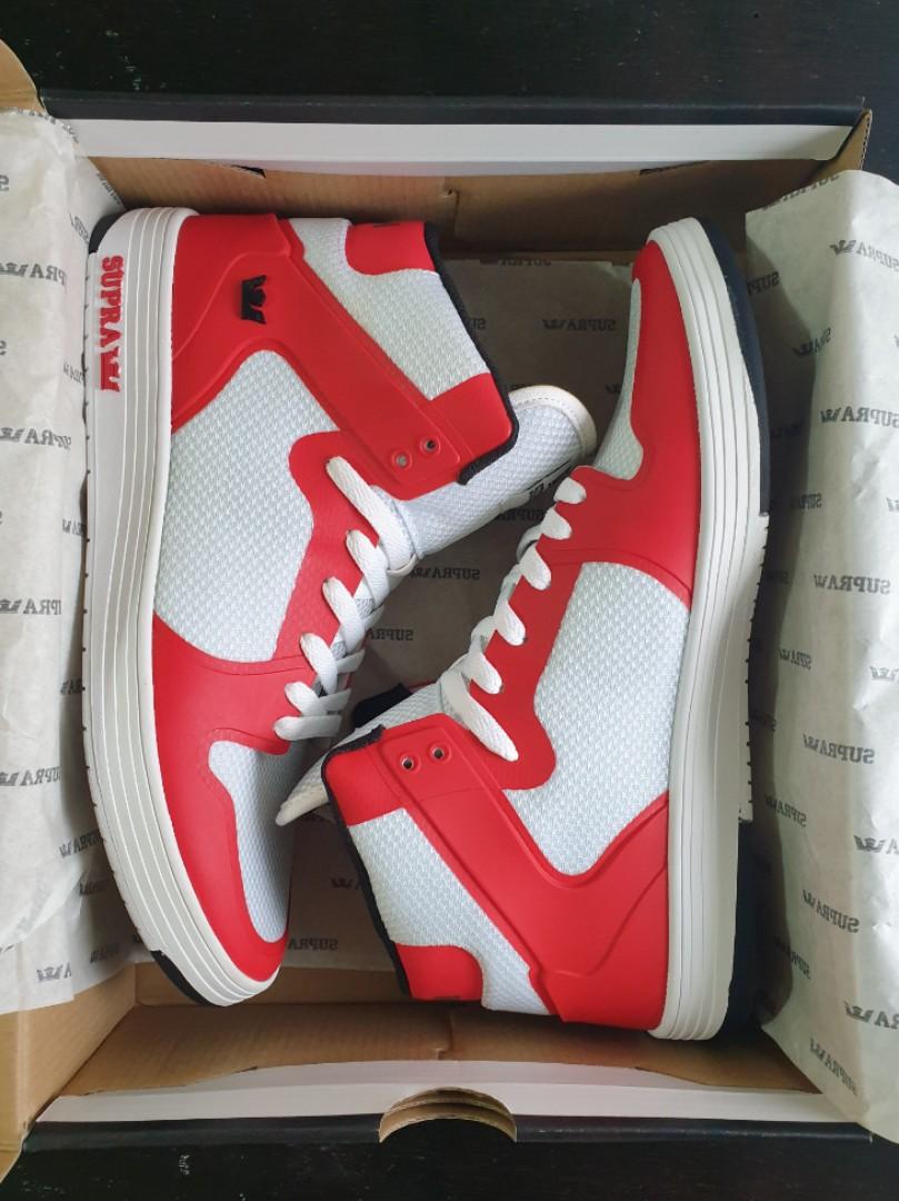 SUPRA Vaider 2.0 Red White US 10 RARE Men s Fashion Footwear