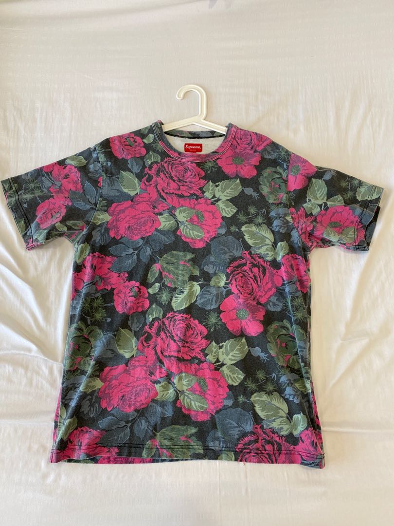 Supreme floral tee store