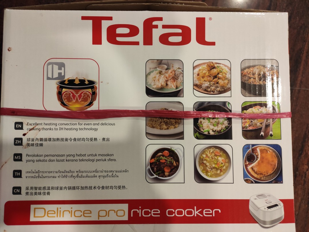 Tefal Induction Rice Cooker 1.5L (New) Courts Receipt 13 June 21, TV & Home Appliances, Kitchen