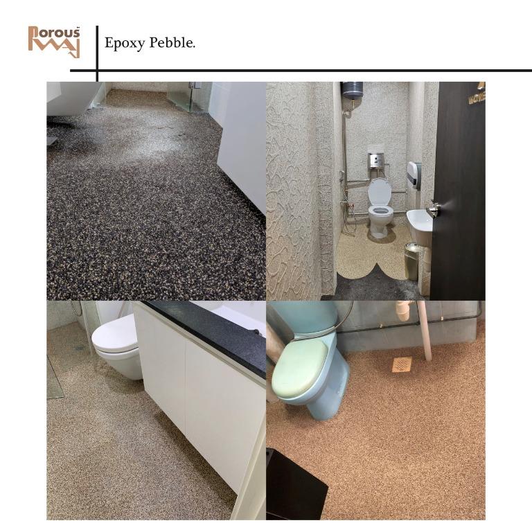 Toilet Floor Repair (anti slip overlay), Furniture & Home Living