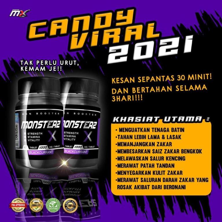 Ubat Kuat Lelaki Mx Candy Stamina 100 Powerfull Original With Hologram Health Beauty Men S Grooming On Carousell