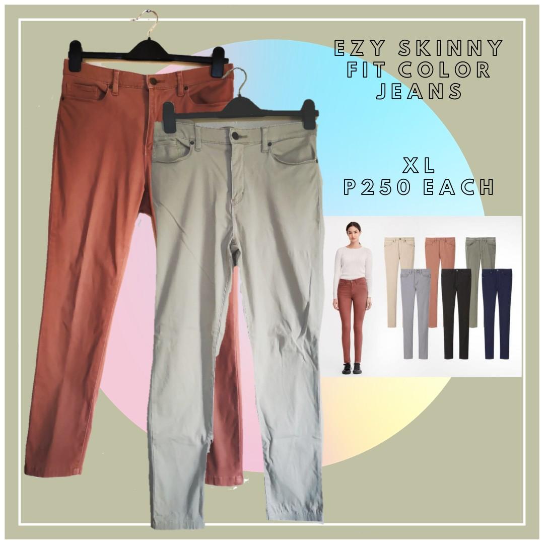 Uniqlo ezy skinny fit colored jeans clearance
