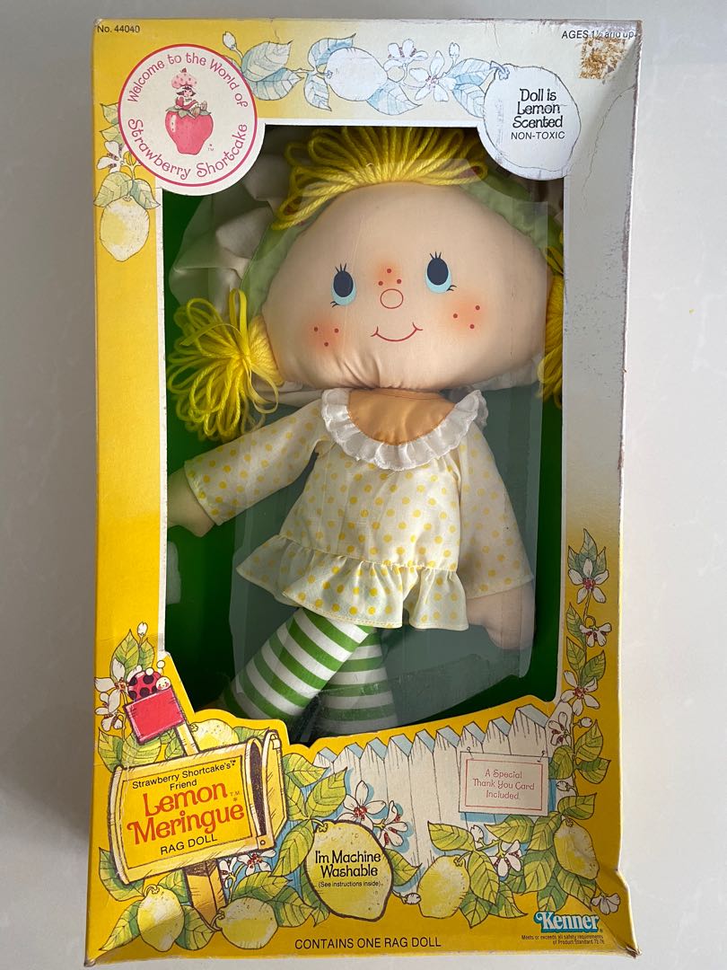Strawberry Shortcake Vintage Kenner Lemon Meringue Rag Doll 1981 