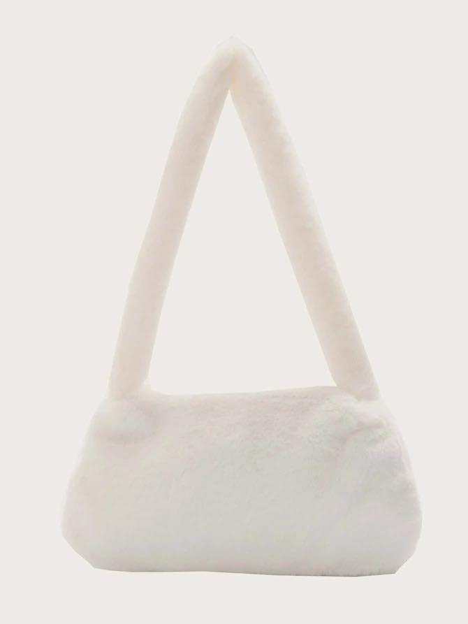 White fluffy hotsell handbag