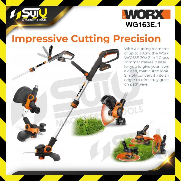 Worx WG163E.1 Grass Trimmer 2in1 Trimmer Edger 20V 2.0Ah