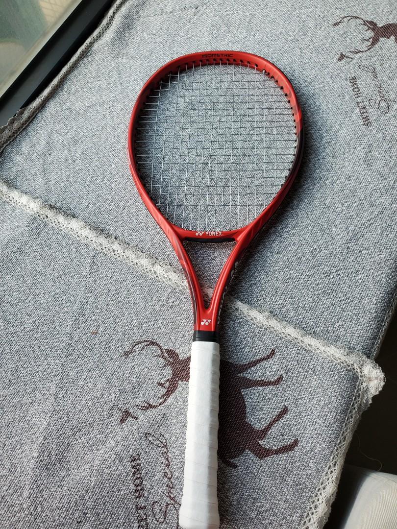 Yonex Vcore 100 Red Tennis Rackets, G2, 300gm, $750, 運動產品