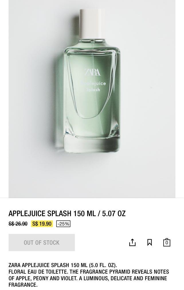 Zara perfume green apple best sale