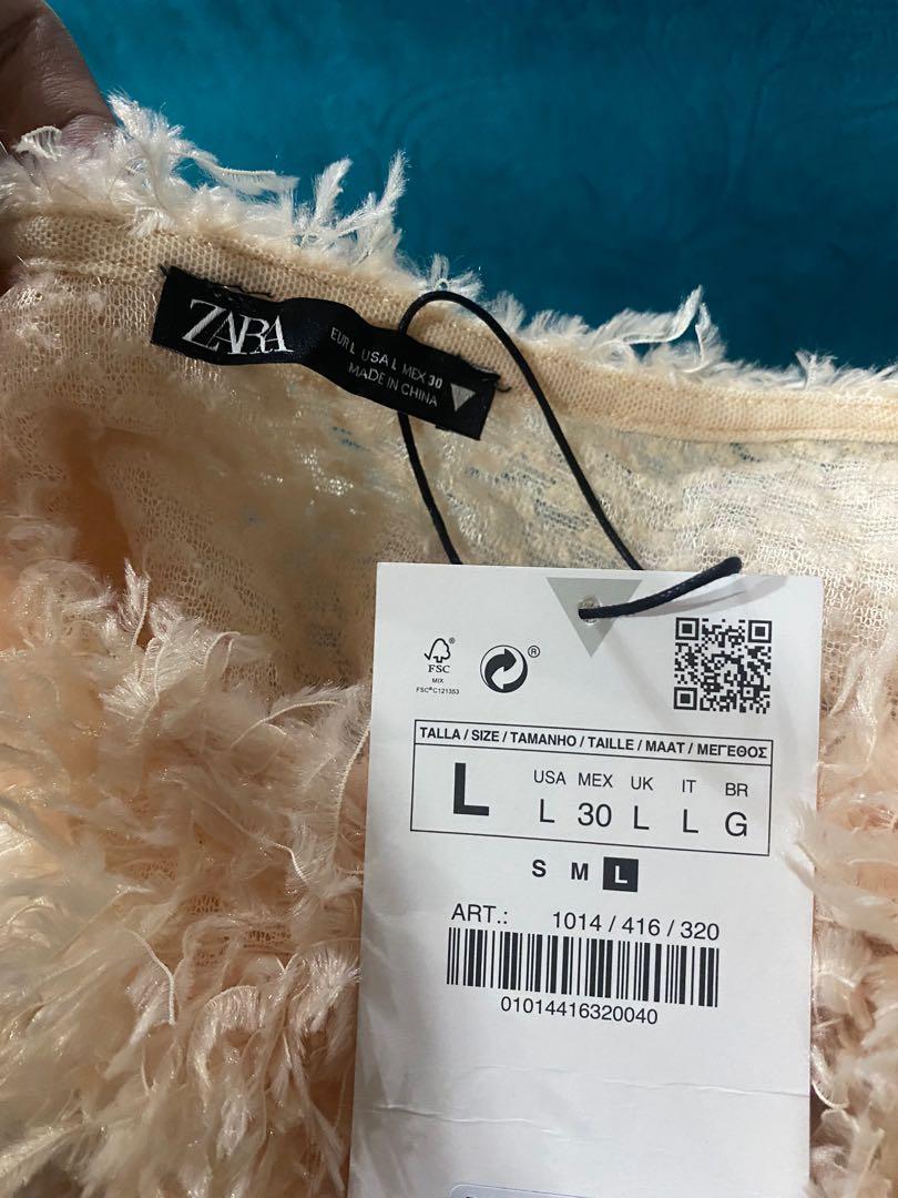 Feather effect online sweatshirt zara