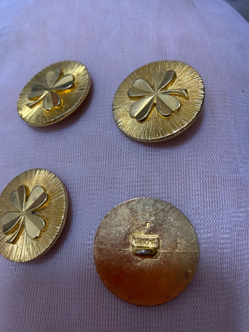 large chanel buttons gold