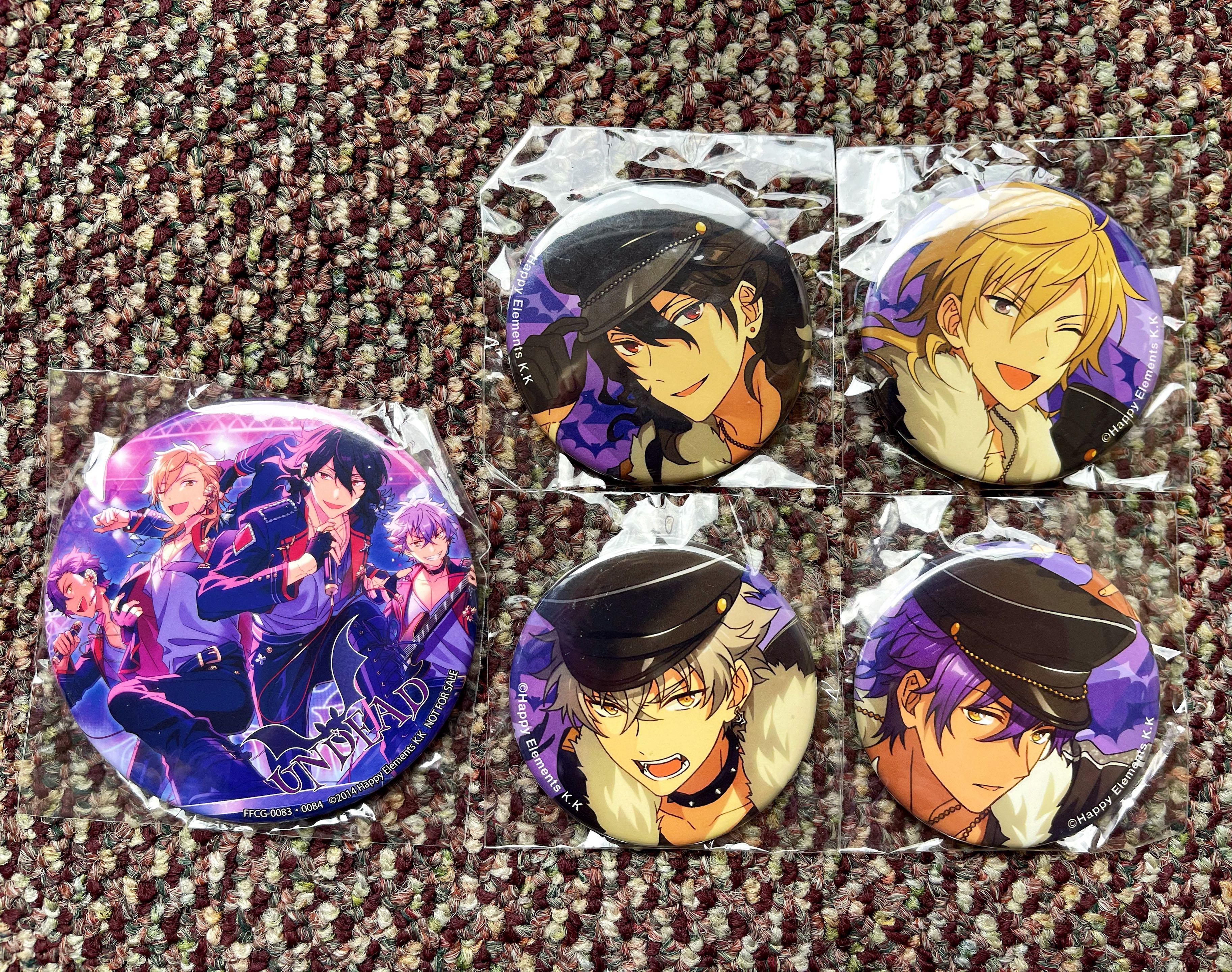 偶像夢幻祭es Undead A店限定set Cd特典襟章朔間零晃牙阿多薰 玩具 遊戲類 玩具 Carousell