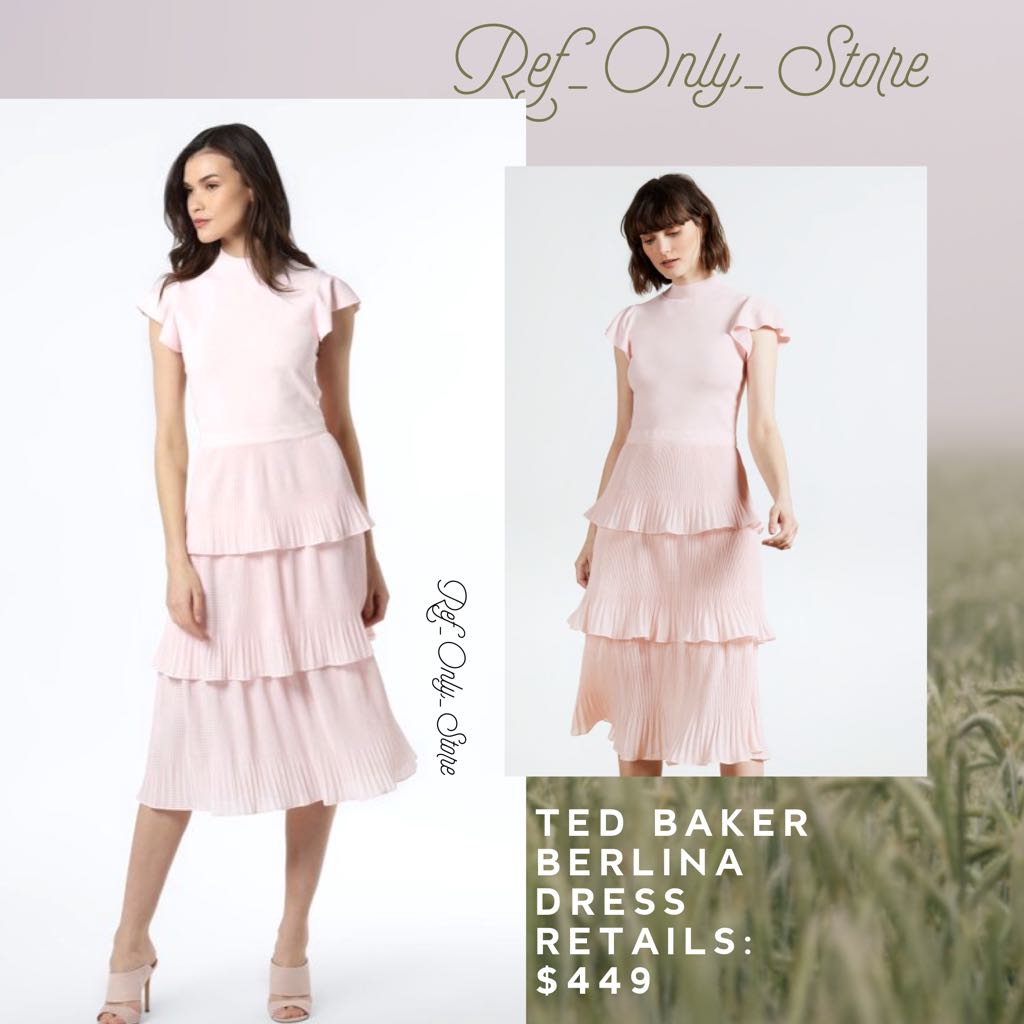 pale pink ted baker dress