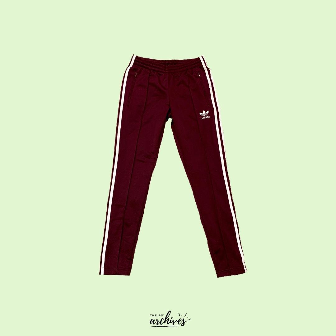 Adidas maroon outlet tracksuit