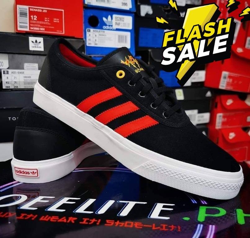 Adidas adi ease black red hot sale
