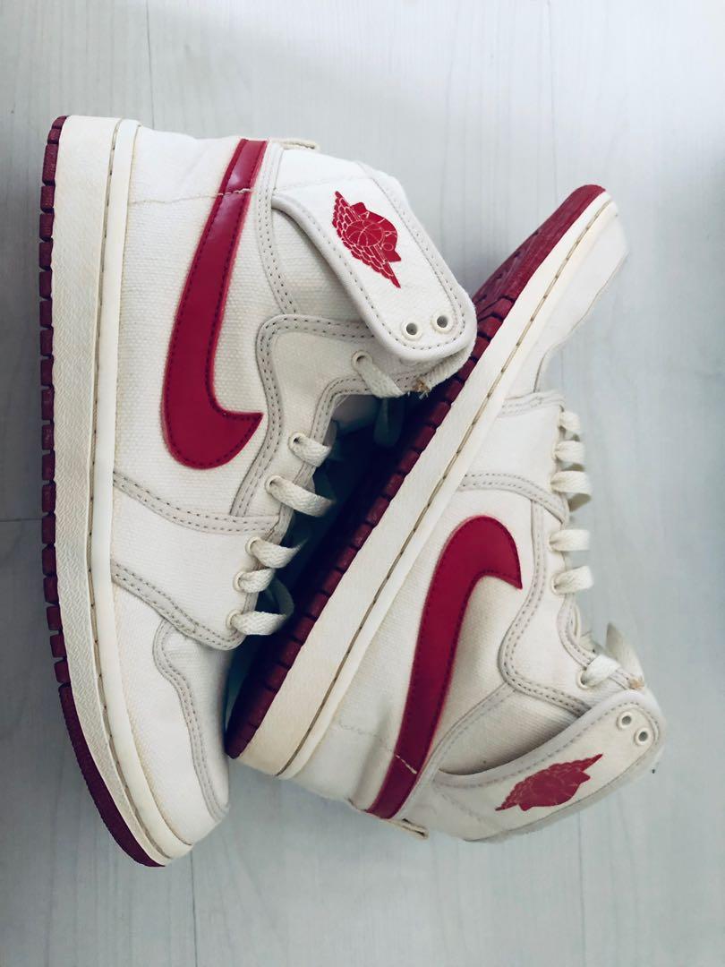 Air jordan 1 ajko white red cheap