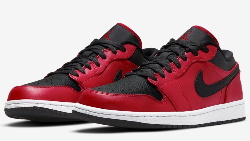 Air Jordan 1 Low Gym Red Black/White Size 10, Men's Fashion, Footwear
