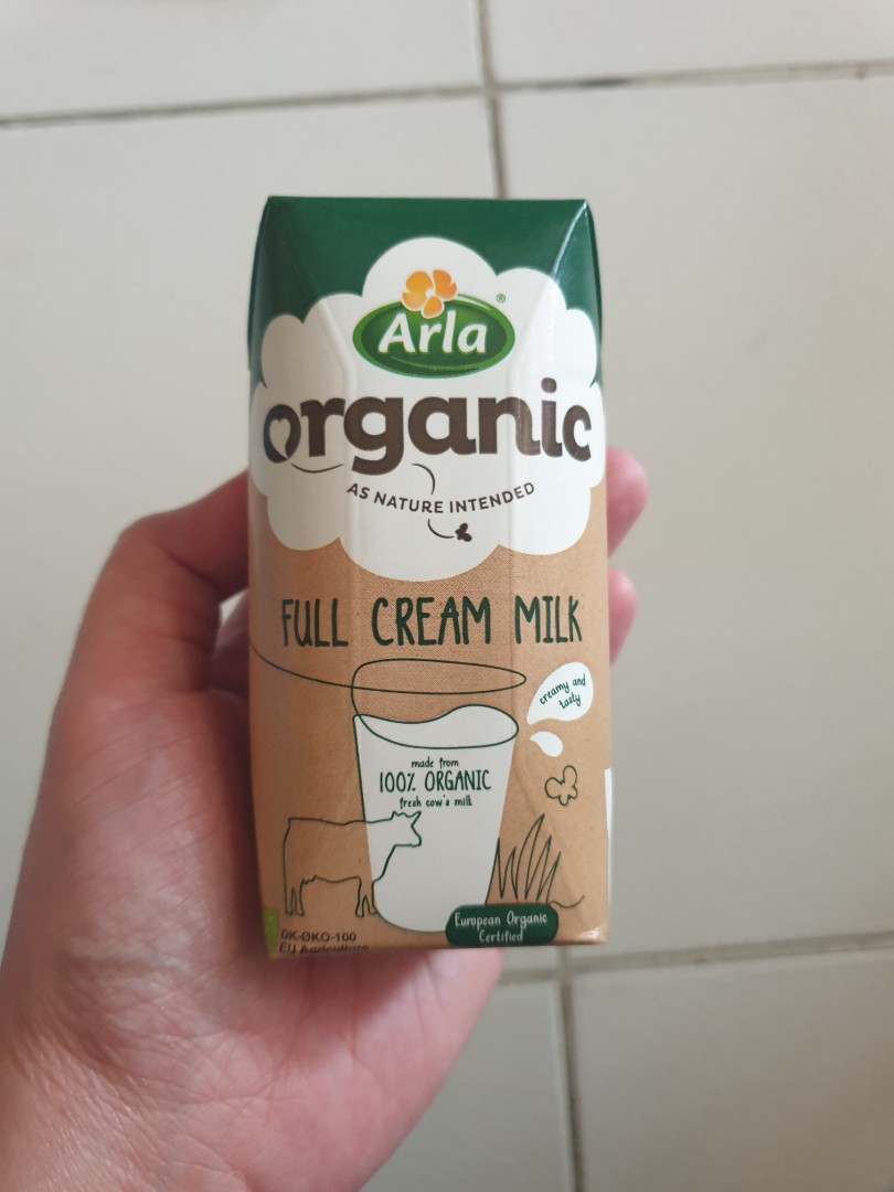 ARLA ORGANIC FULL CREAM MILK 200ML, Food & Drinks, Beverages on Carousell