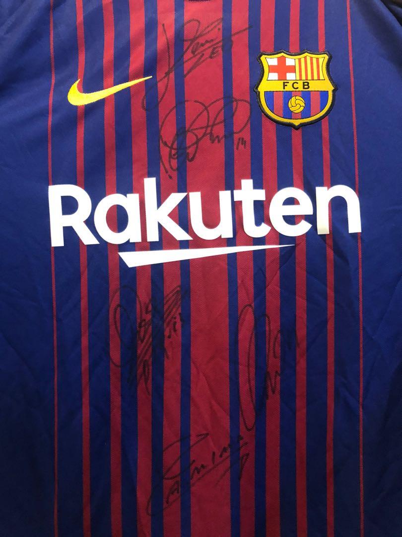 Authentic Signed Barcelona Jersey 2017/2018, Hobbies & Toys