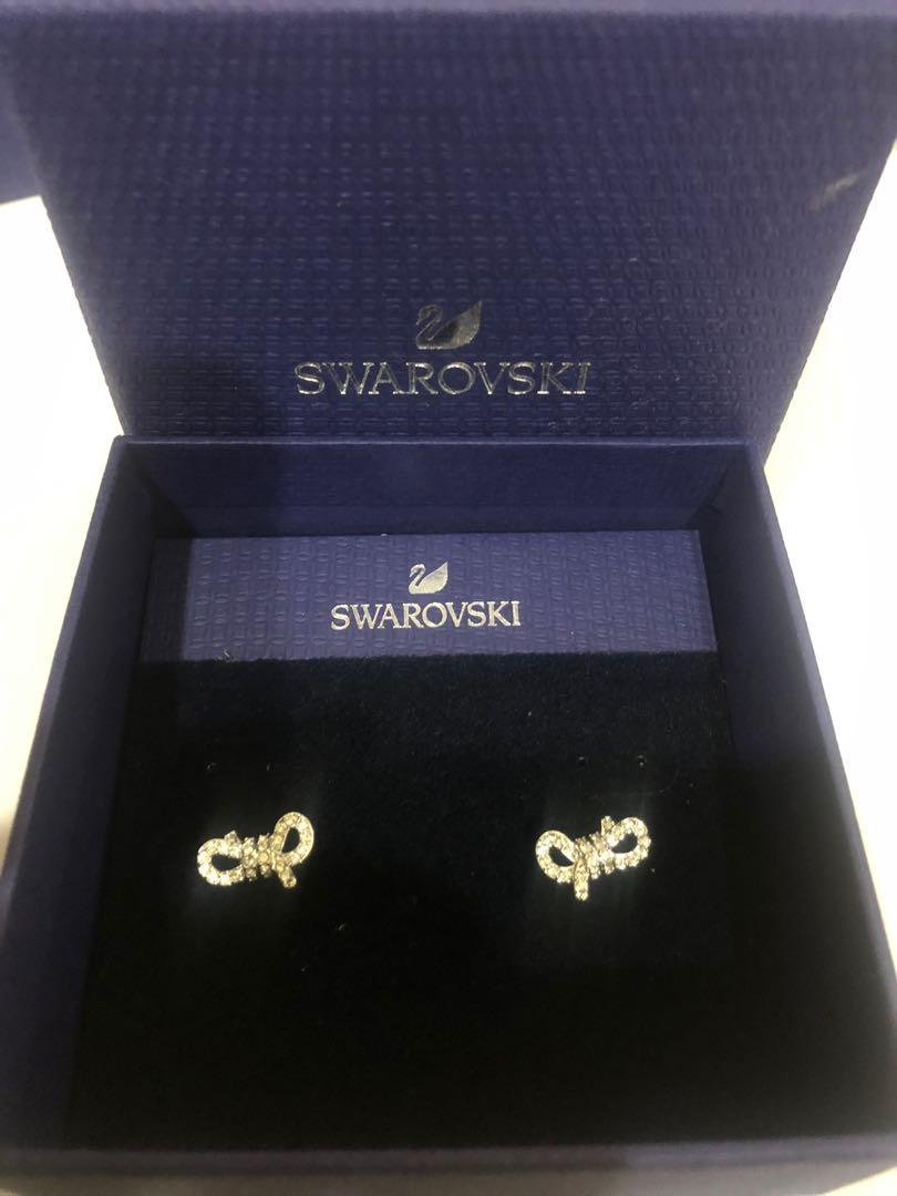 Swarovski ribbon earrings shop