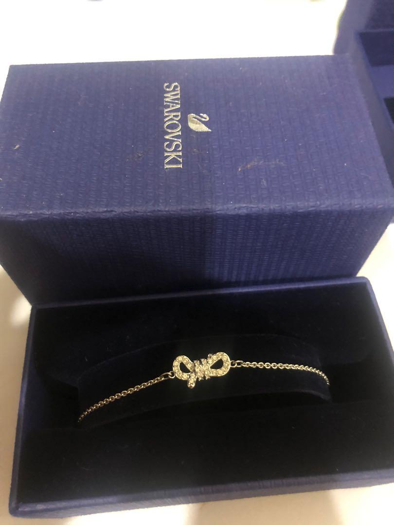 Swarovski ribbon bracelet sale