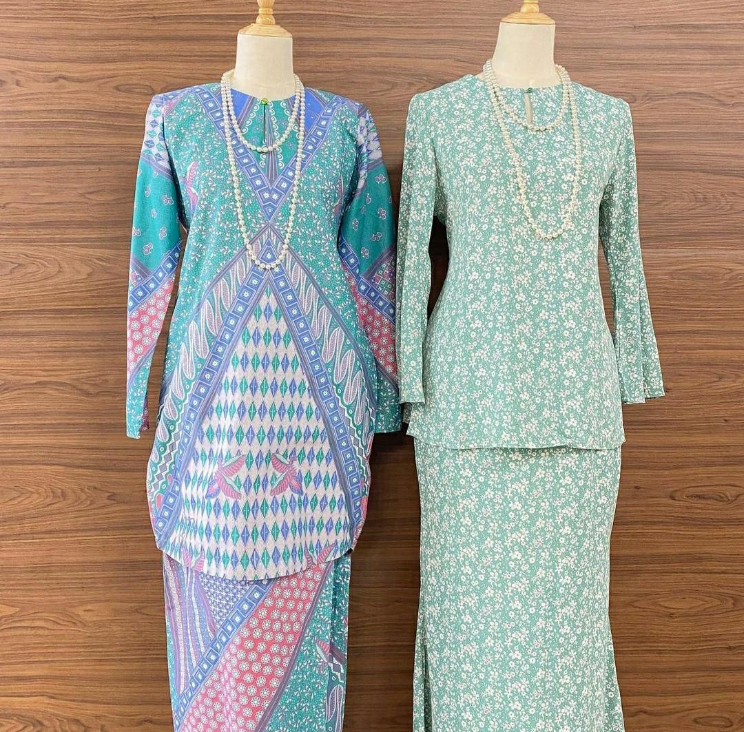 Baju Kurung Moden Batik Sepasang Women S Fashion Muslimah Fashion Baju Kurung Sets On