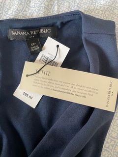 Banana Republic Navy blue sleeveless jumpsuit