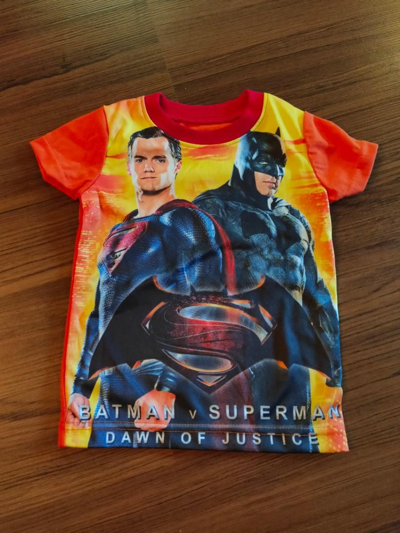 Batman v superman shirt, Babies & Kids, Babies & Kids Fashion on Carousell