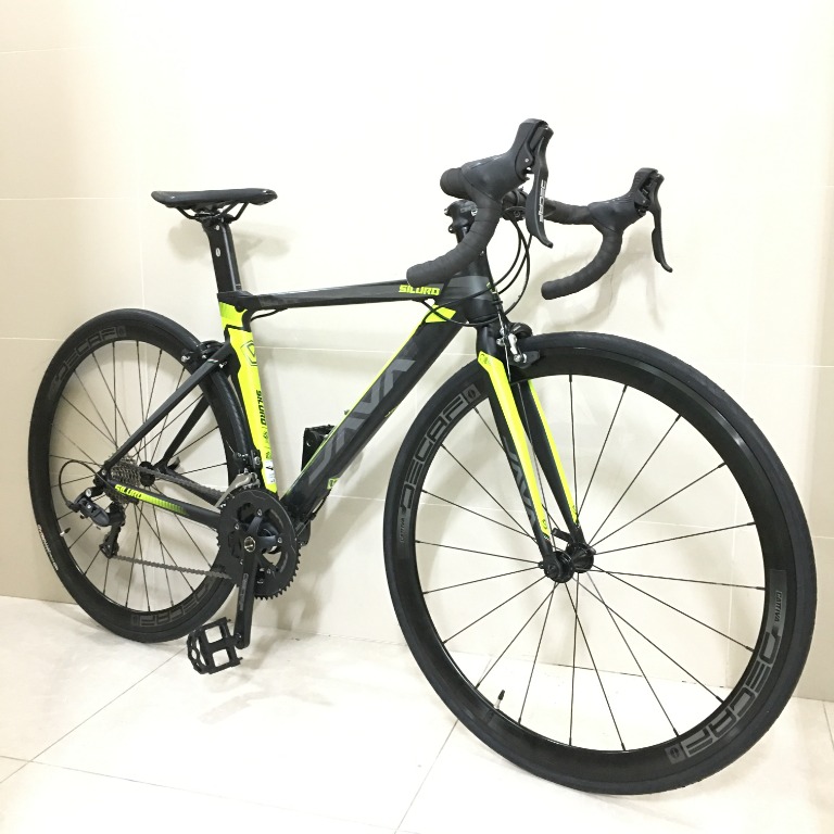 Black Yellow NEW ARRIVAL JAVA SILURO 2 ROAD BIKE 18 speeds, 運動產品, 單車及配件