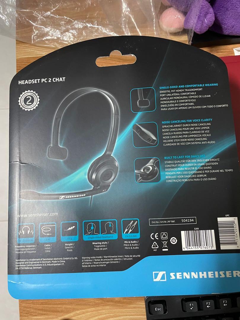Sennheiser PC3 Chat Headset, Audio, Headphones & Headsets on Carousell