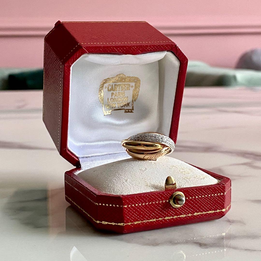 Cartier trinity clearance ring rose gold