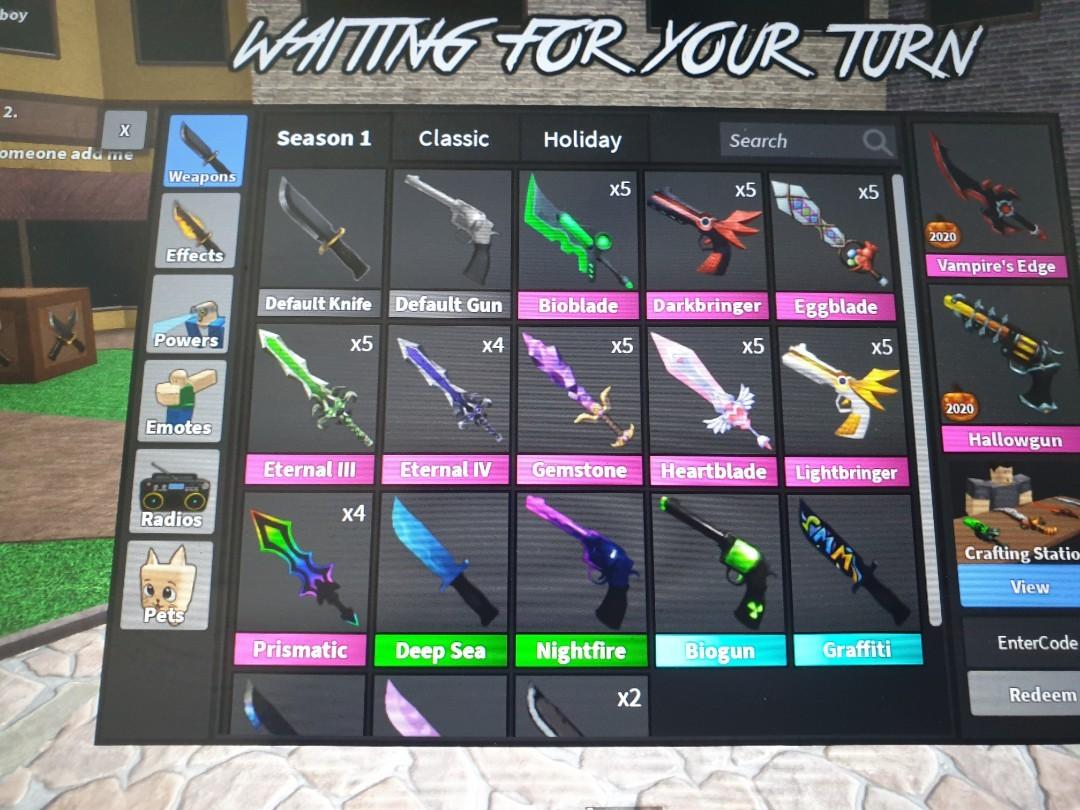 Roblox Murder Mystery 2 MM2 Super Rare Godly Knives and Guns *FAST  DELIVERY*