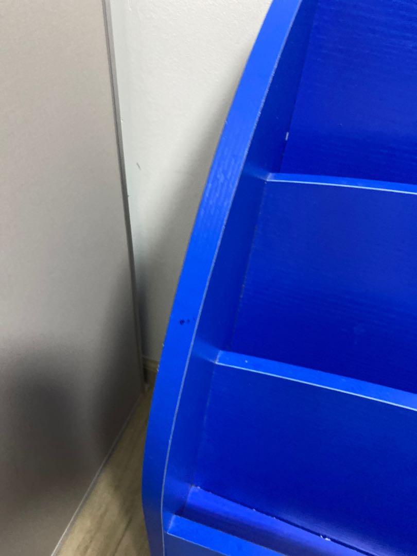 Children Blue book rack/ bookshelf, Furniture & Home Living, Furniture ...