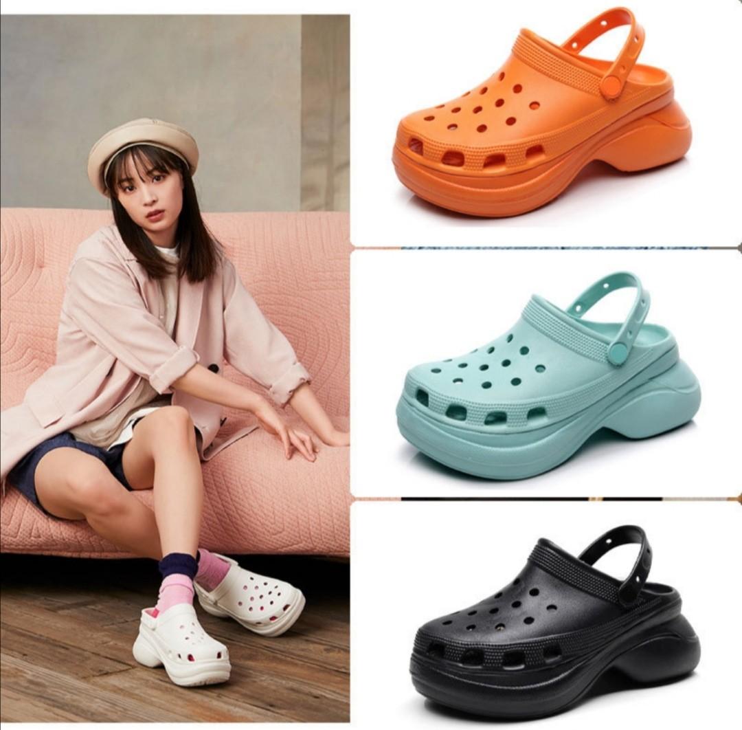 Thick bottom top crocs