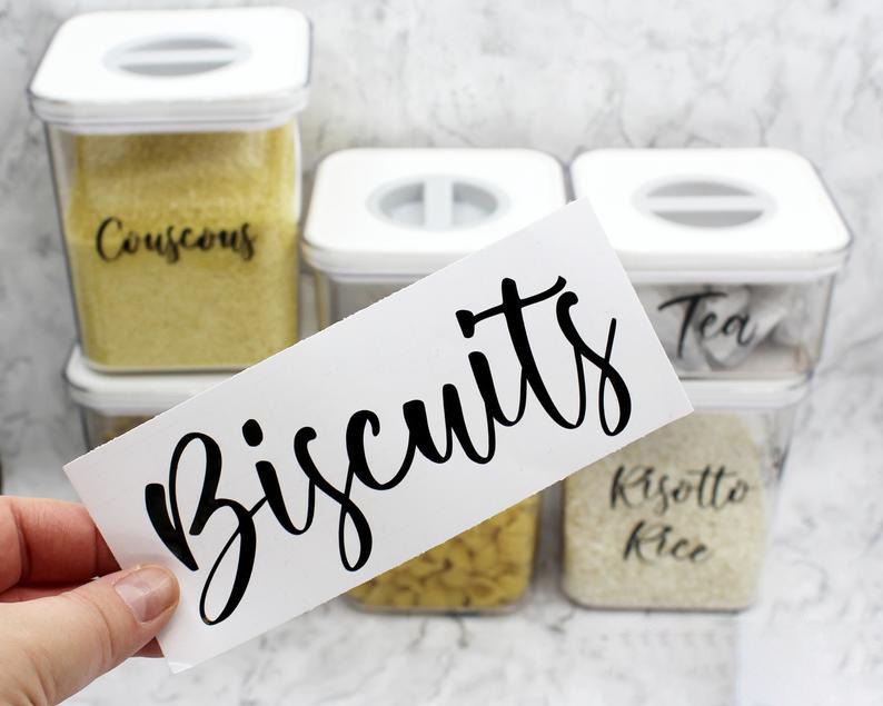 Custom Vinyl Storage Labels Decal Stickers for Container & Home ...