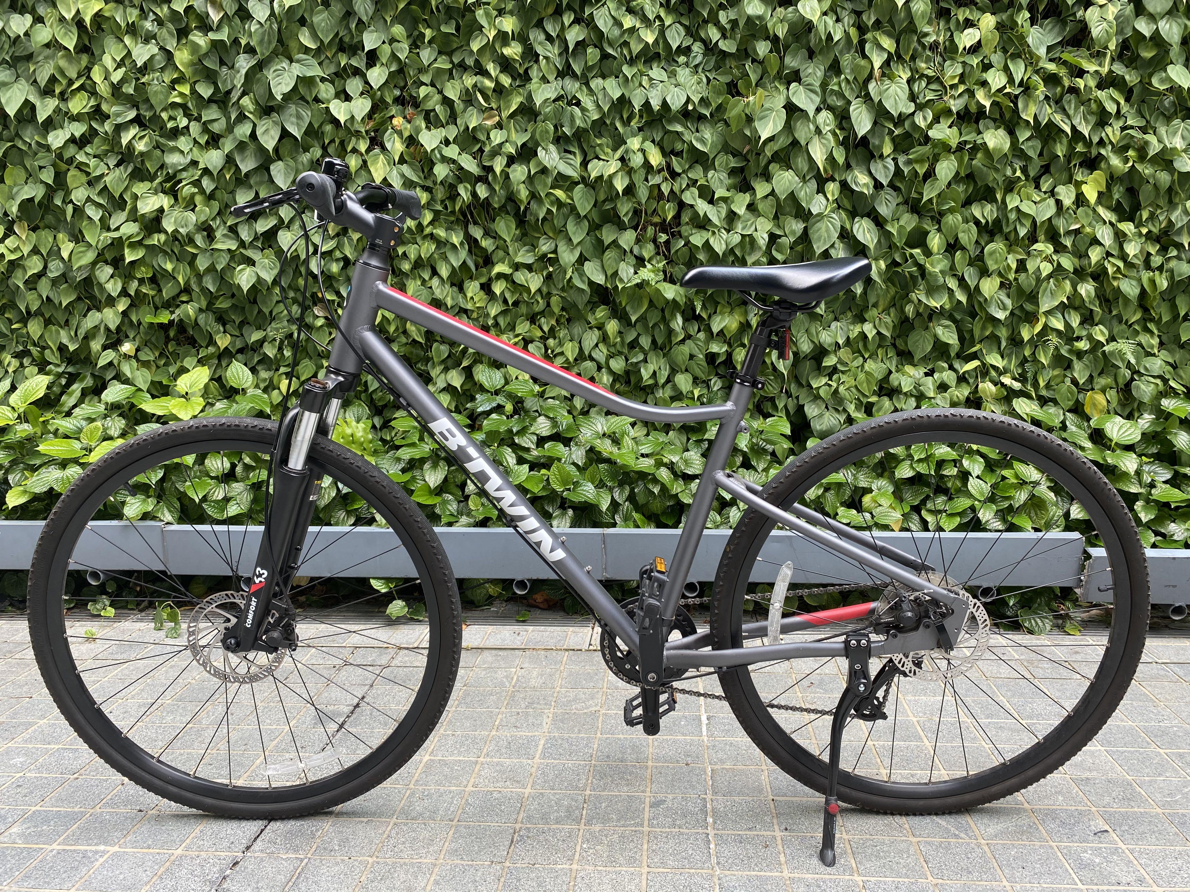 DECATHLON RIVERSIDE 500 DISC BRAKE 9SP HYBRID BIKE size M Sports Equipment Bicycles Parts Bicycles on Carousell