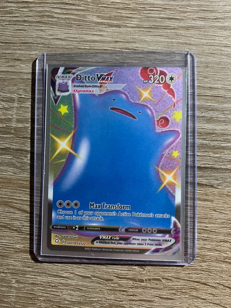 Pokemon Card Ditto Vmax Shiny Hobbies Toys Toys Games On Carousell