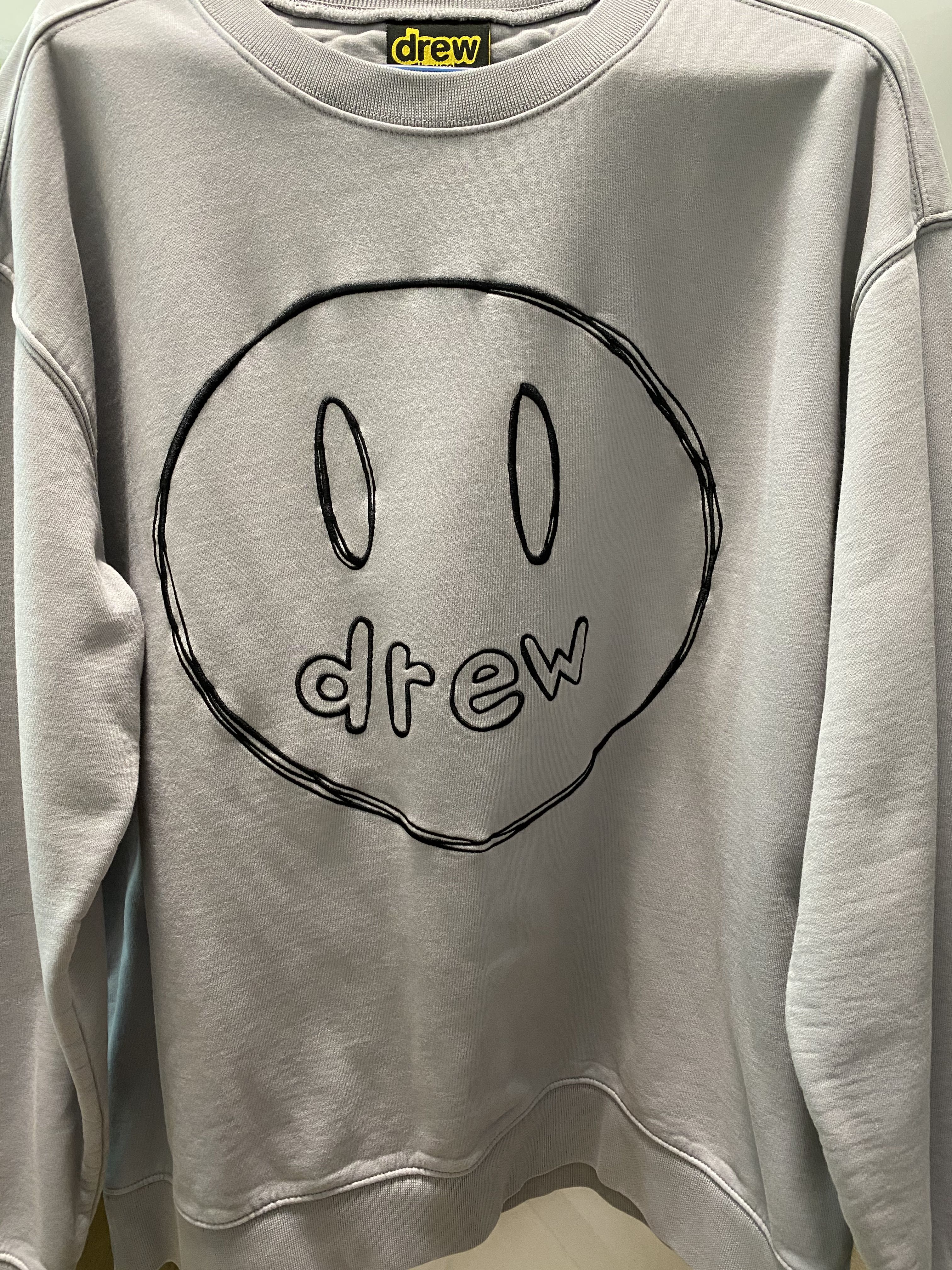 drew house crew neck 衛衣, sketch mascot embroidery crewneck, 男裝