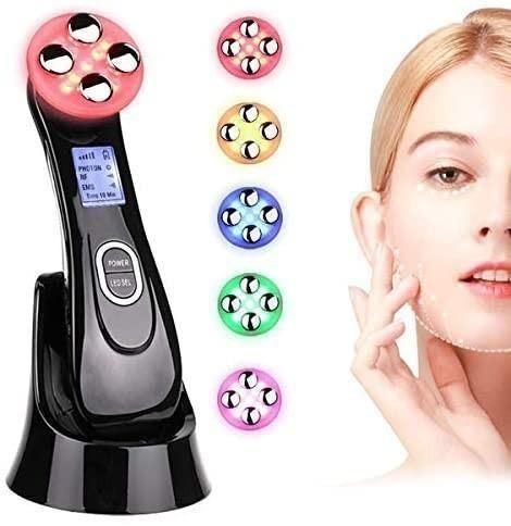 Facial Lifting Machine High Frequency Facial Machine 5in1 Ultrasonic Red Led Light Theragy And 6 Modes Face Massager For Skin Care Facial Cleaner Anti Aging Anti Wrinkle M2128 Beauty Personal Care Face Face Care On