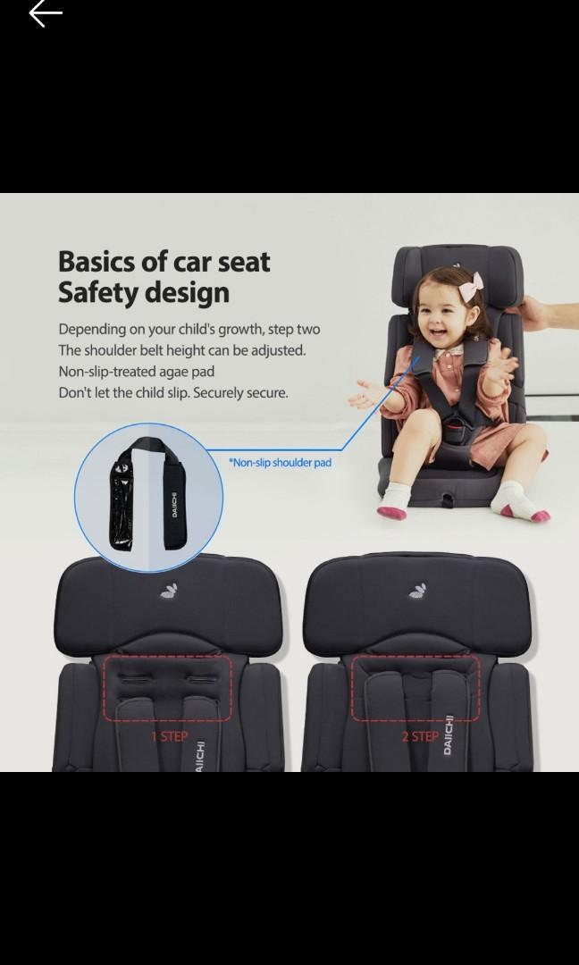 Folding Car Seat / PORTABLE easy carry car seat for toddler kids