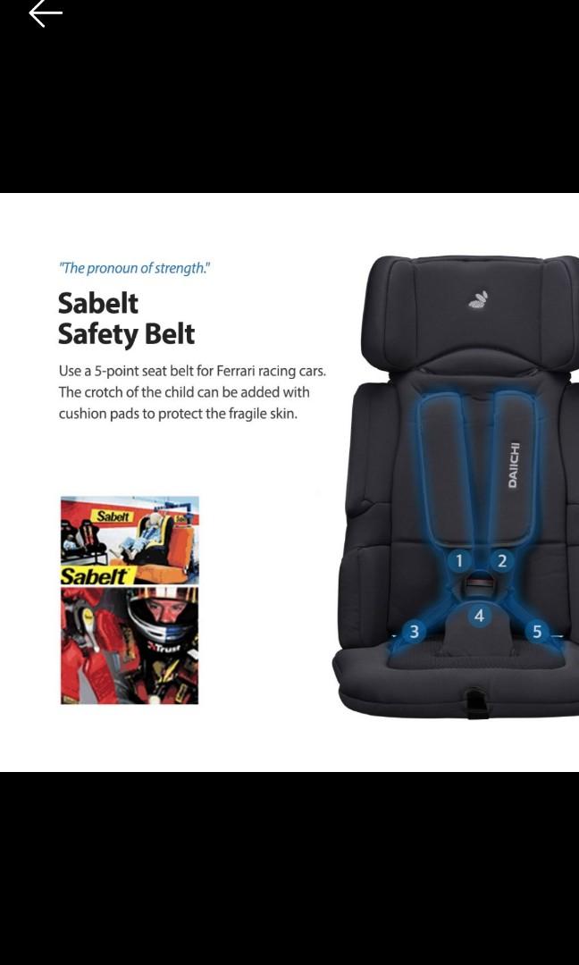 Folding Car Seat / PORTABLE easy carry car seat for toddler kids