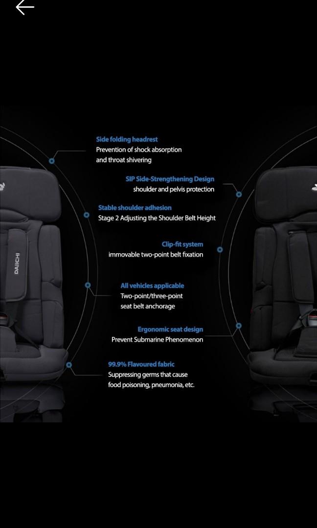 Folding Car Seat / PORTABLE easy carry car seat for toddler kids